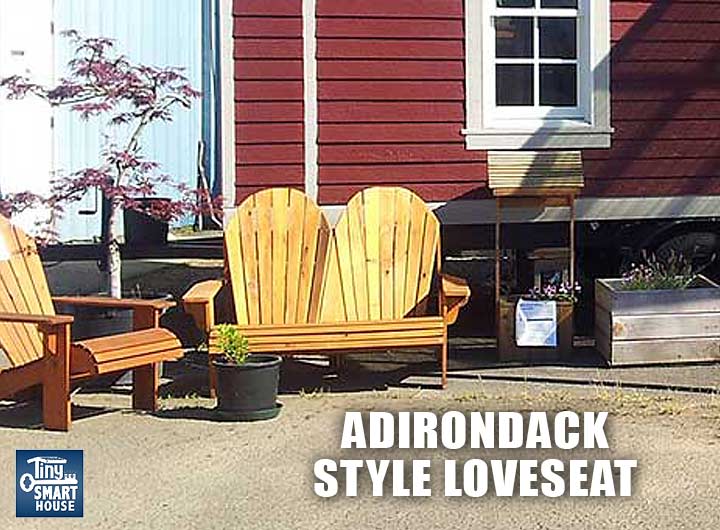 tiny house lawn furniture, redwood adirondack chairs