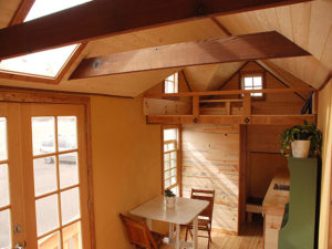 Tiny Smart House, Albany, Oregon, Washington Craftsman, sleeping loft, interior